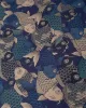 Kiriko Original Bandana, Koi Fish, Shades of Blue sold by Kiriko