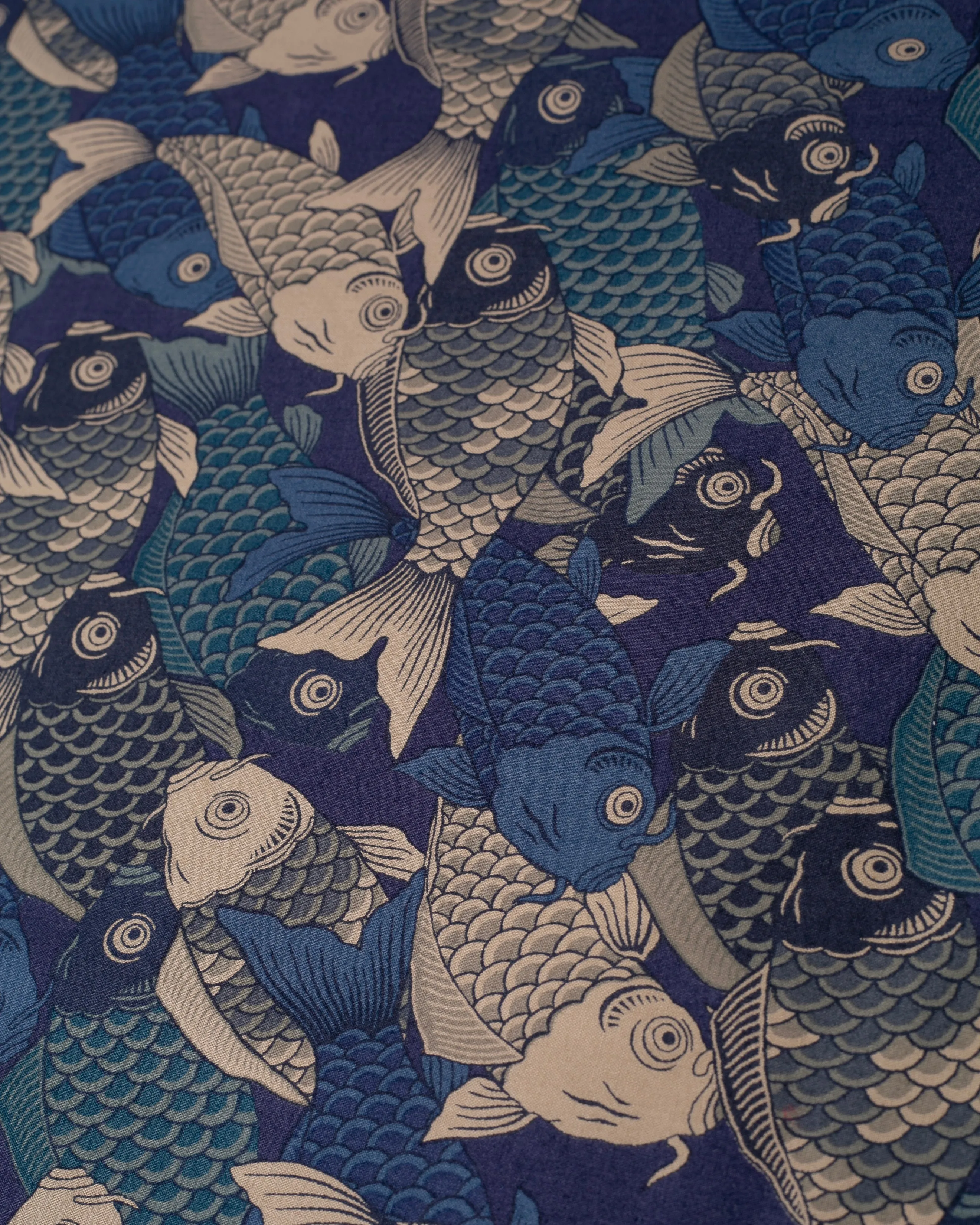 Kiriko Original Bandana, Koi Fish, Shades of Blue sold by Kiriko product image thumbnail 2