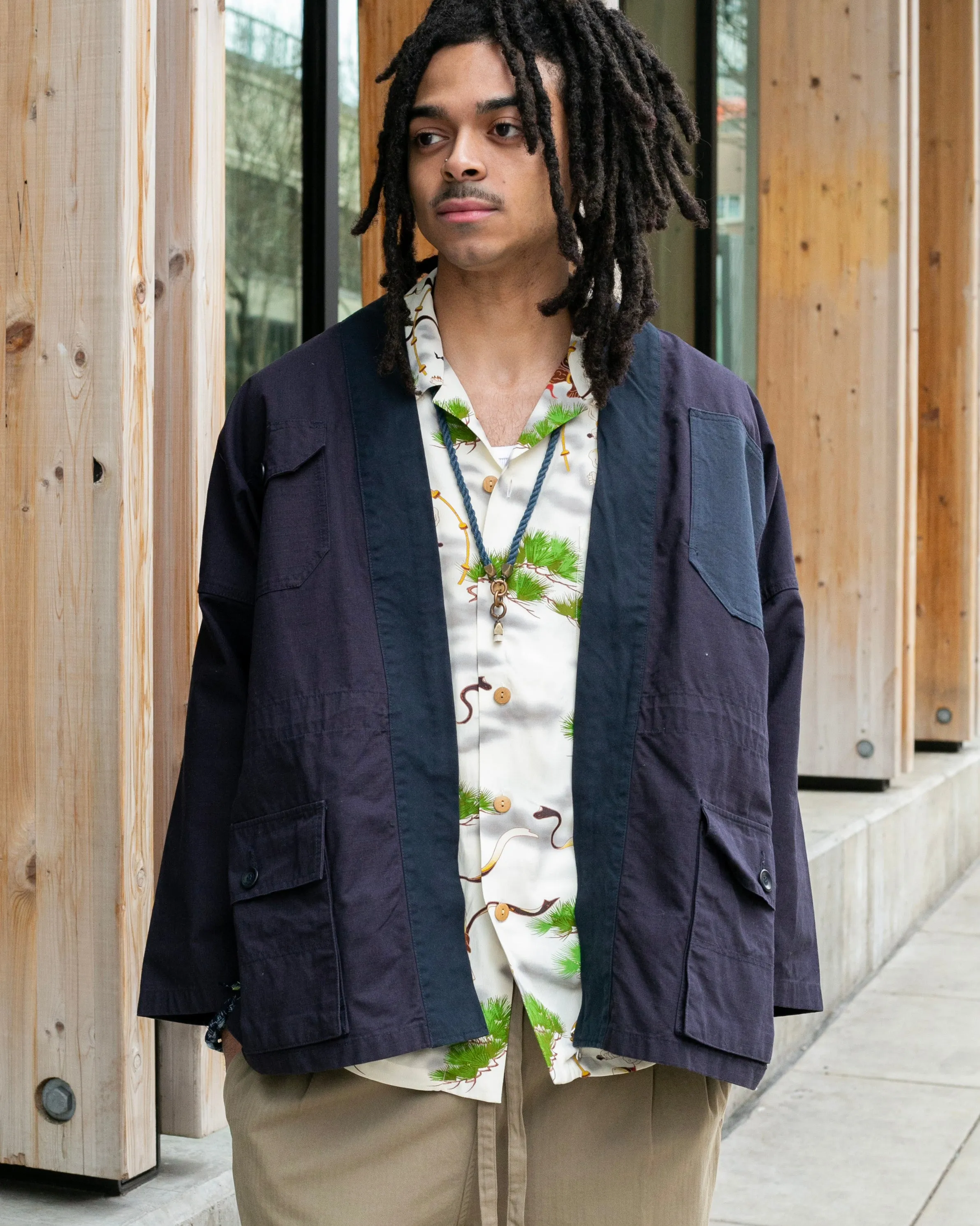 Japanese Repro Kimono Style Jacket, FDMTL Jeans - XL sold by Kiriko