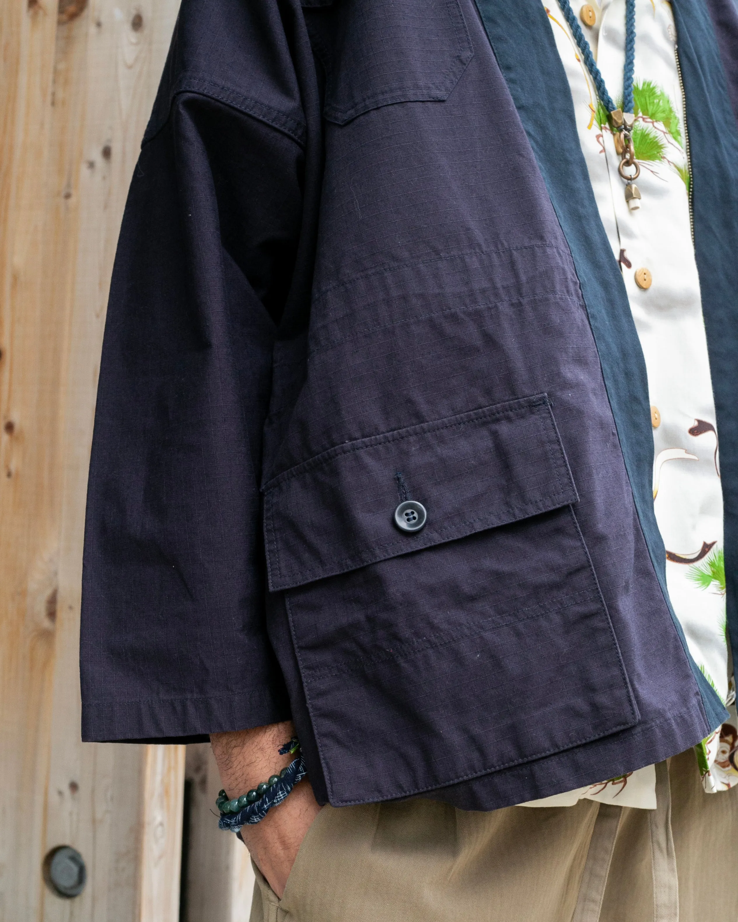 Japanese Repro Kimono Style Jacket, FDMTL Jeans - XL sold by Kiriko product image thumbnail 4