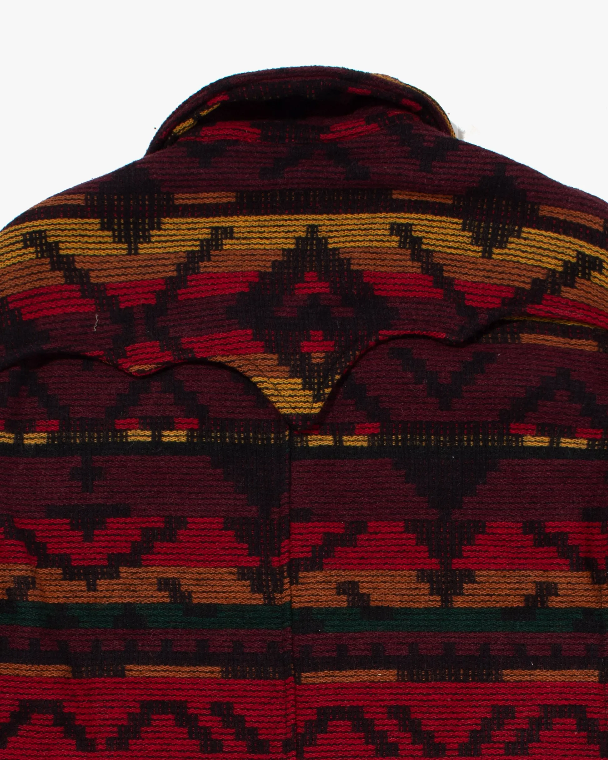 Japanese Repro Wool Coat, Modern Work, Red, Burgundy, and Yellow - M sold by Kiriko product image thumbnail 4