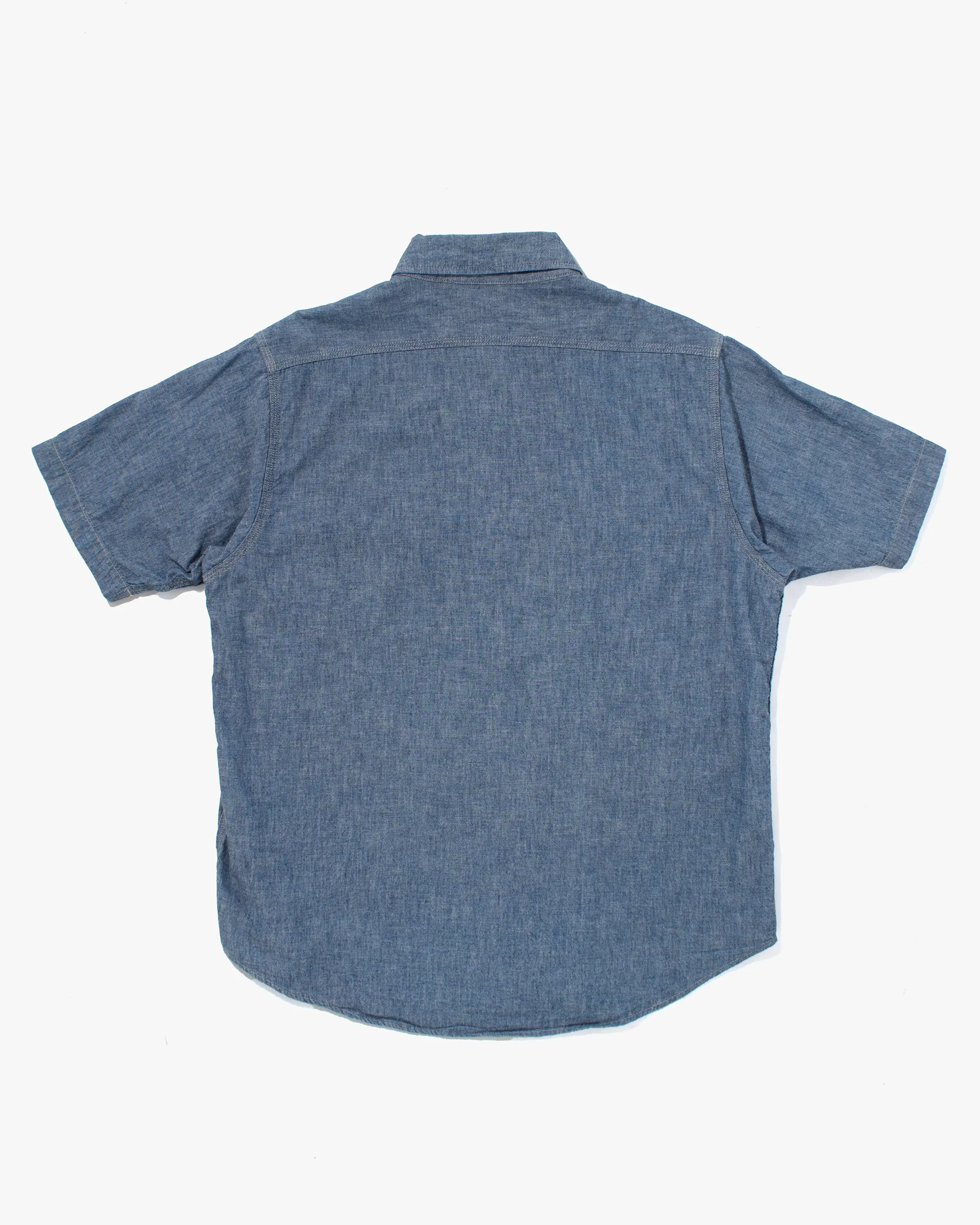 Japanese Repro Short Sleeve Shirt, Sugar Cane & Co., Denim Button Up - L sold by Kiriko product image thumbnail 3