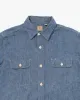 Japanese Repro Short Sleeve Shirt, Sugar Cane & Co., Denim Button Up - L sold by Kiriko