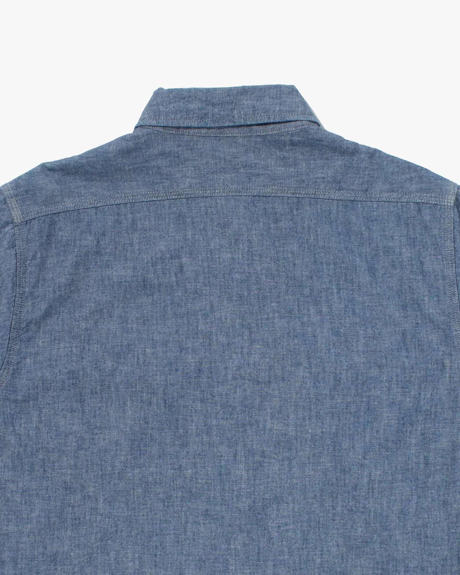 Japanese Repro Short Sleeve Shirt, Sugar Cane & Co., Denim Button Up - L sold by Kiriko product image thumbnail 4