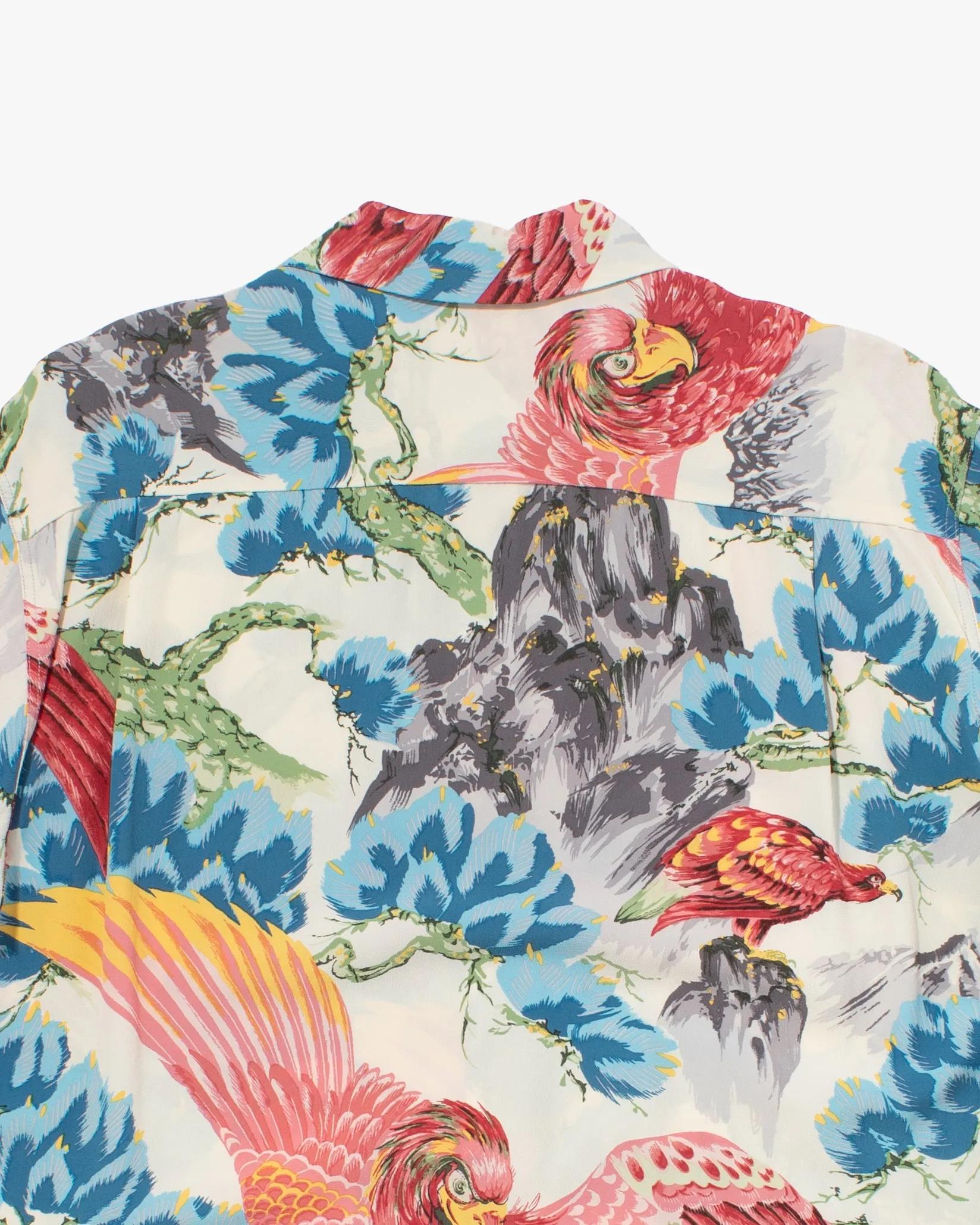 Japanese Repro, Long Sleeve Aloha Shirt, Sun Surf, Phoenix Scene - M sold by Kiriko product image thumbnail 4