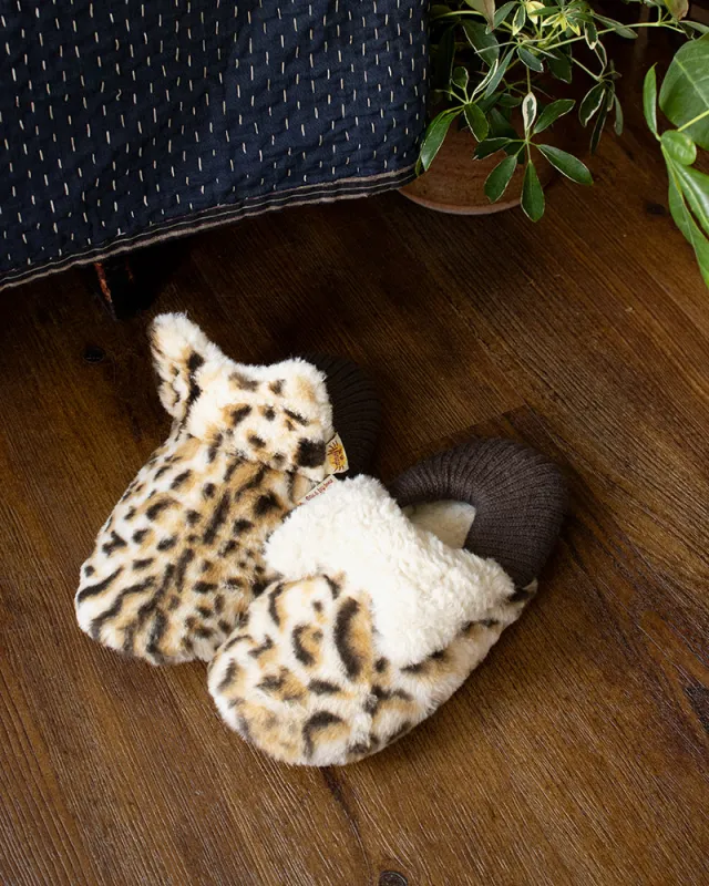 Momonga Slippers, Bisque, CDF Etendue, Leopard sold by Kiriko