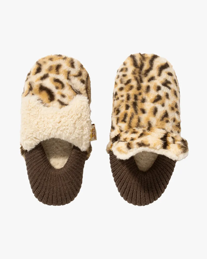 Momonga Slippers, Bisque, CDF Etendue, Leopard sold by Kiriko product image thumbnail 2
