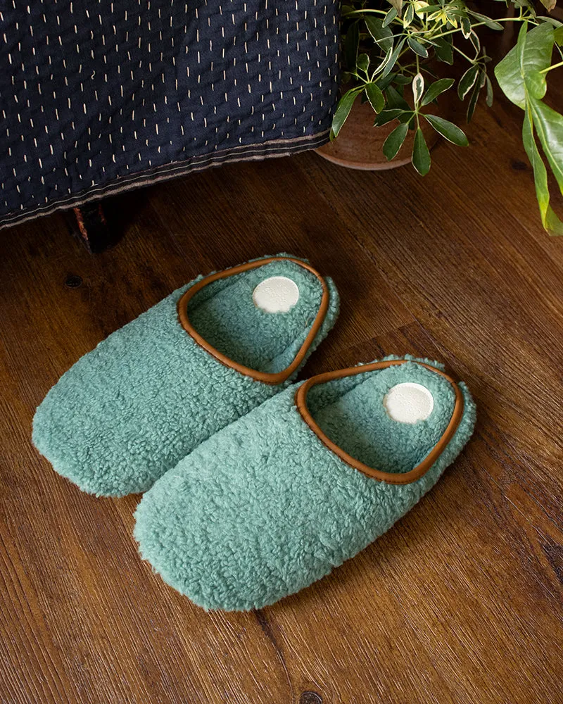 Slippers, Bisque, CDF Etendue, Teal sold by Kiriko