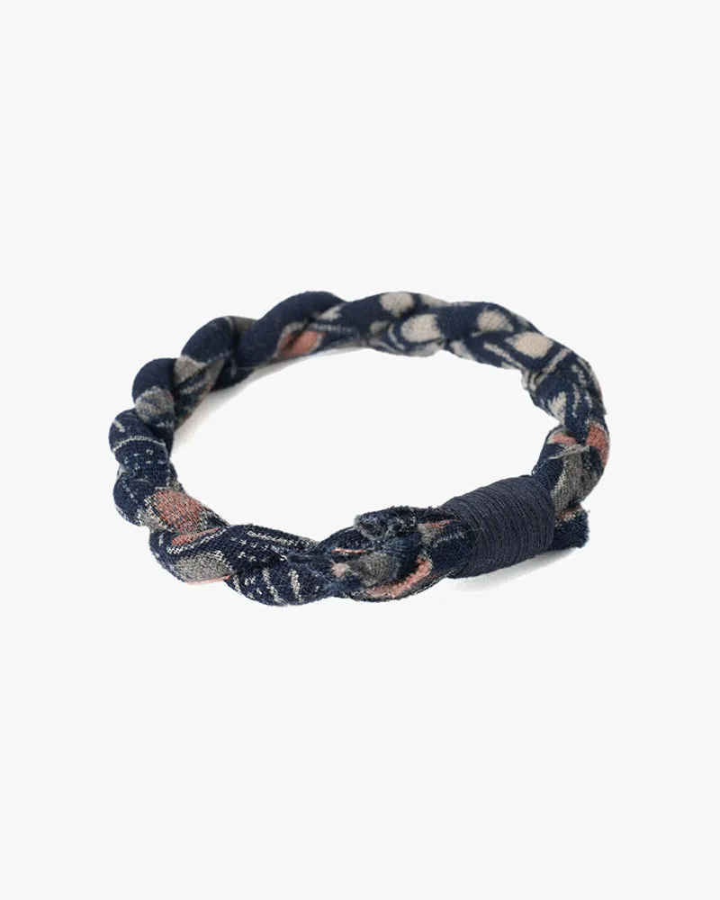 Boet x Kiriko Bracelet, Two Tone Katazome with Indigo and Pink sold by Kiriko product image thumbnail 3