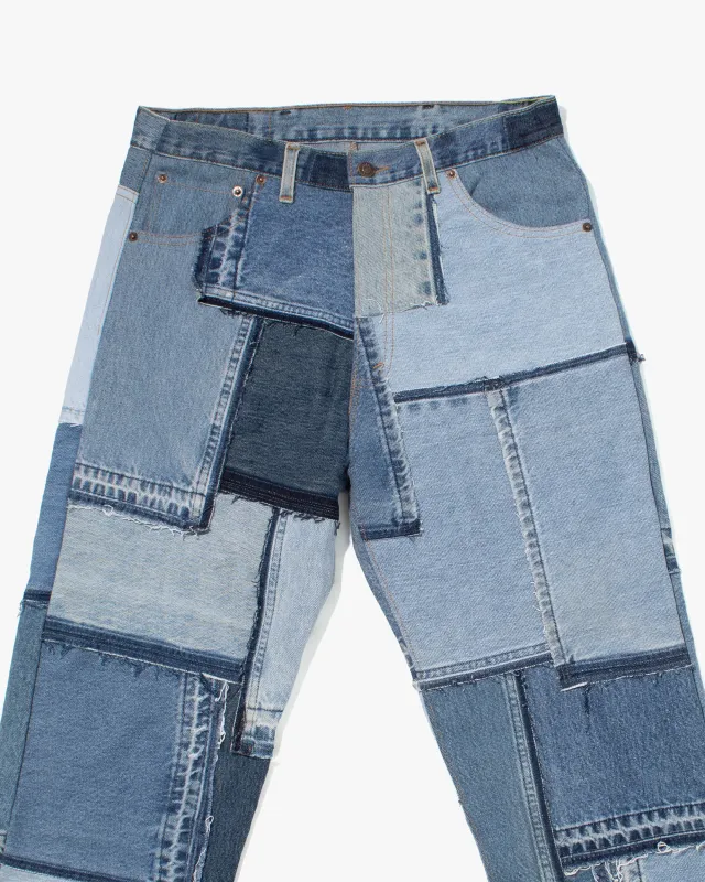 Kiriko Custom Jeans, Vintage Patchwork Denim, Levi's - 35 sold by Kiriko
