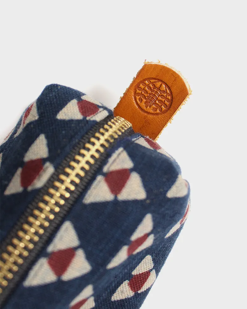 Kiriko Original Pencil Pouch, Indigo Uroko sold by Kiriko product image thumbnail 4