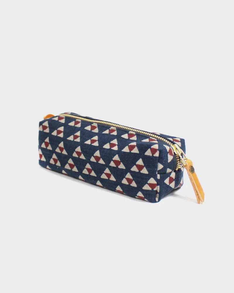 Kiriko Original Pencil Pouch, Indigo Uroko sold by Kiriko