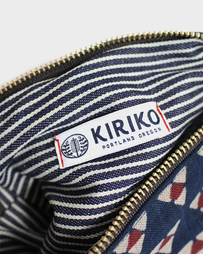 Kiriko Original Pencil Pouch, Indigo Uroko sold by Kiriko product image thumbnail 5