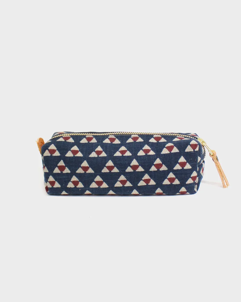Kiriko Original Pencil Pouch, Indigo Uroko sold by Kiriko product image thumbnail 2