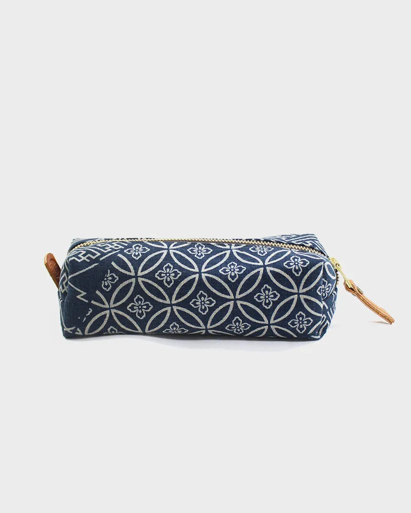 Kiriko Original Pencil Pouch, Indigo Large Multi sold by Kiriko product image thumbnail 3