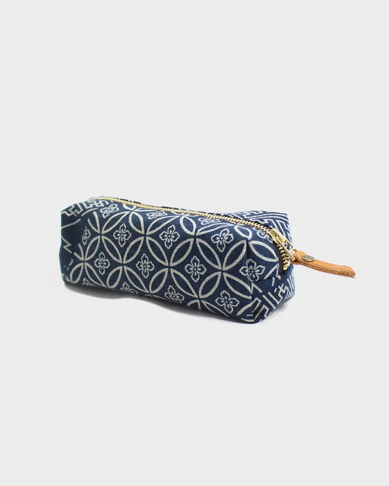 Kiriko Original Pencil Pouch, Indigo Large Multi sold by Kiriko