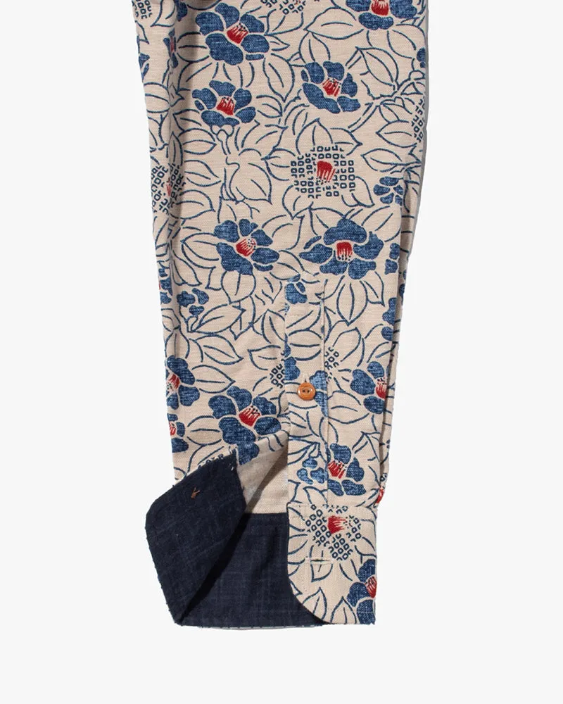 Kiriko Original Button-Up Shirt, Long Sleeve, Cream Tsubaki sold by Kiriko product image thumbnail 5