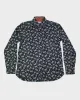 Kiriko Original Button-Up Shirt, Long Sleeve, Indigo Plum and Pine sold by Kiriko