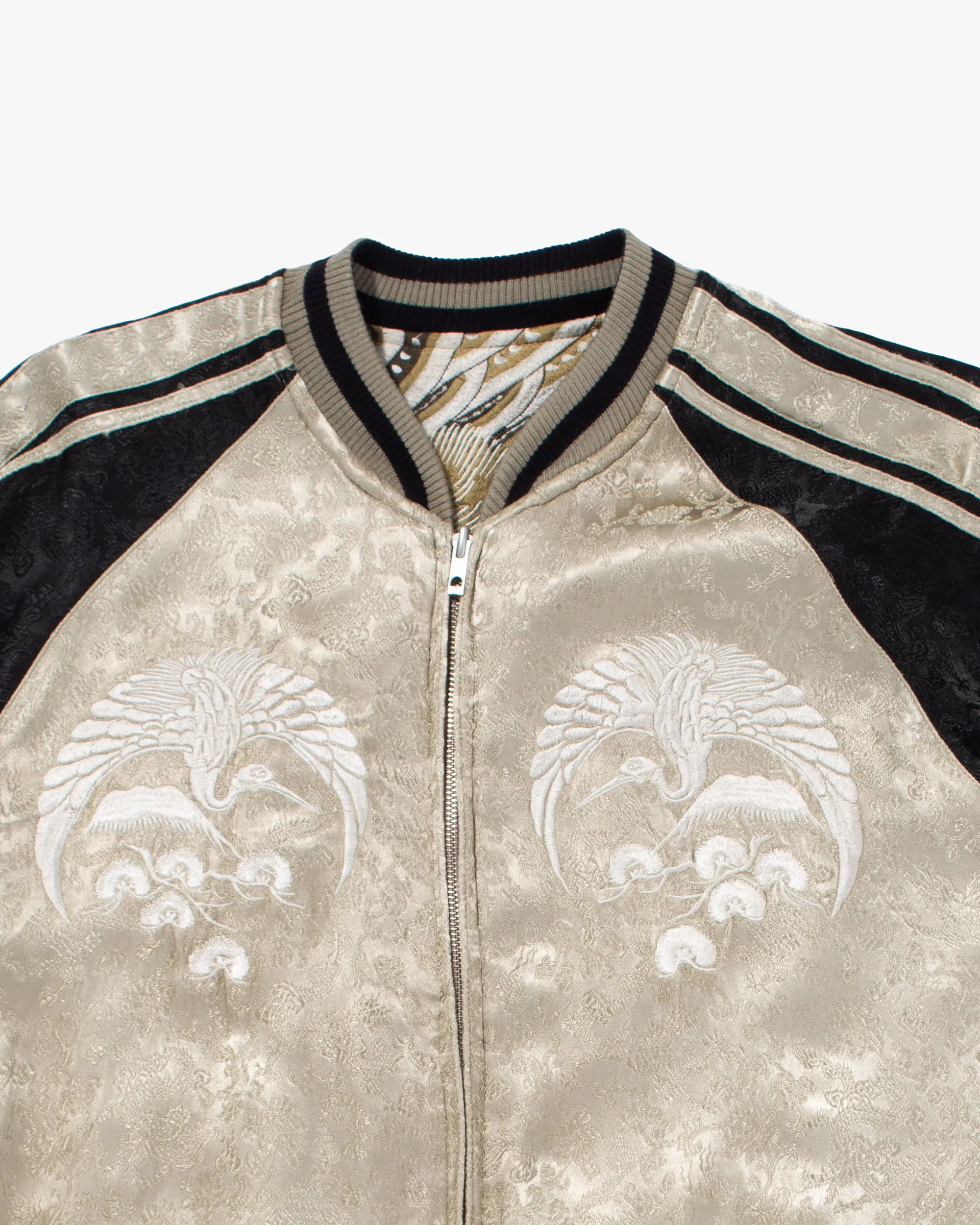 Japanese Repro Souvenir Jacket, Reversible, Black with Green Phoenix - XL sold by Kiriko product image thumbnail 4