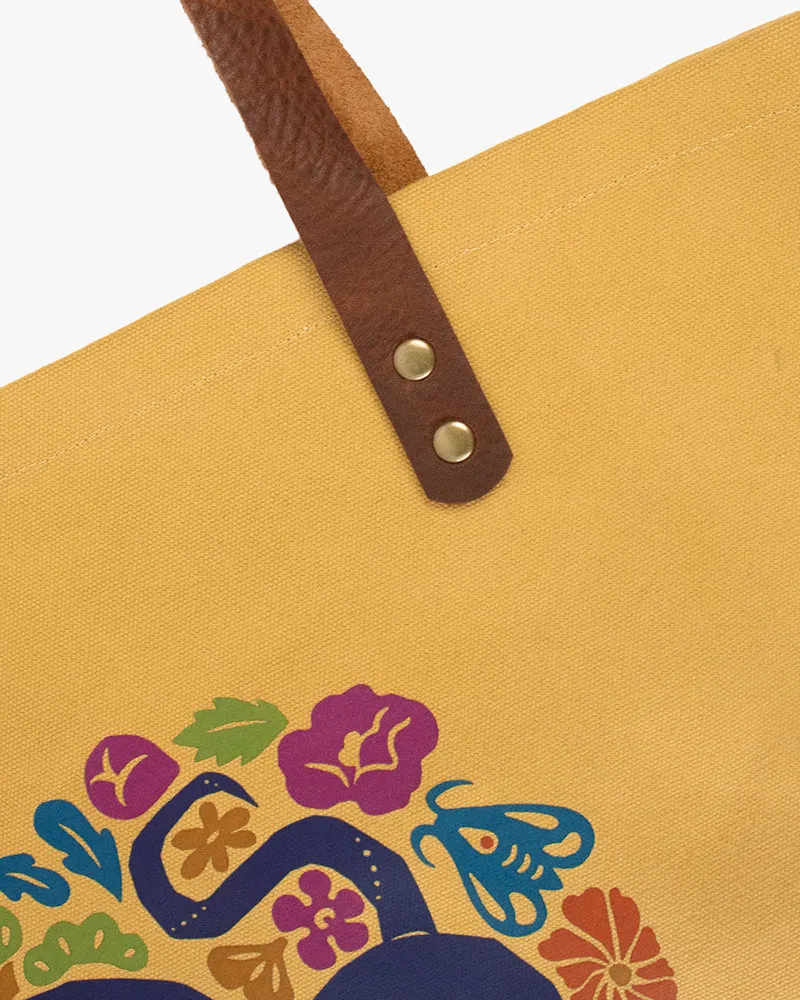 Kiriko Original Canvas Snake Tote, Harvest Tan, Large sold by Kiriko product image thumbnail 4