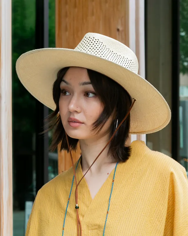 Kiriko Custom Panama Hat, Straw, Braided Shades of Burgundy and Orange Floral and Plaid sold by Kiriko