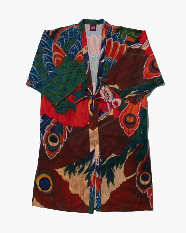 Wa-Modern, Haori, Robe, Houou, Men's sold by Kiriko
