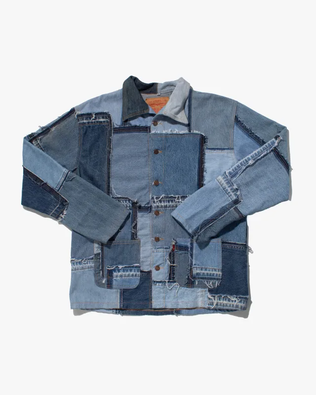 U.S. Vintage Patchwork Denim Jacket, Levi's, Medium Wash - L sold by Kiriko
