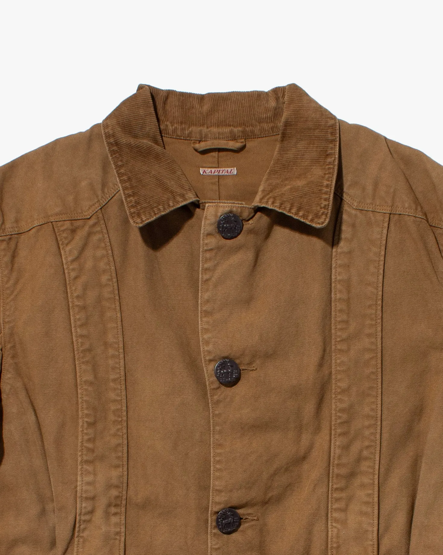 Japanese Repro Jacket, Kapital, Tan with Striped Belt - L sold by Kiriko product image thumbnail 3