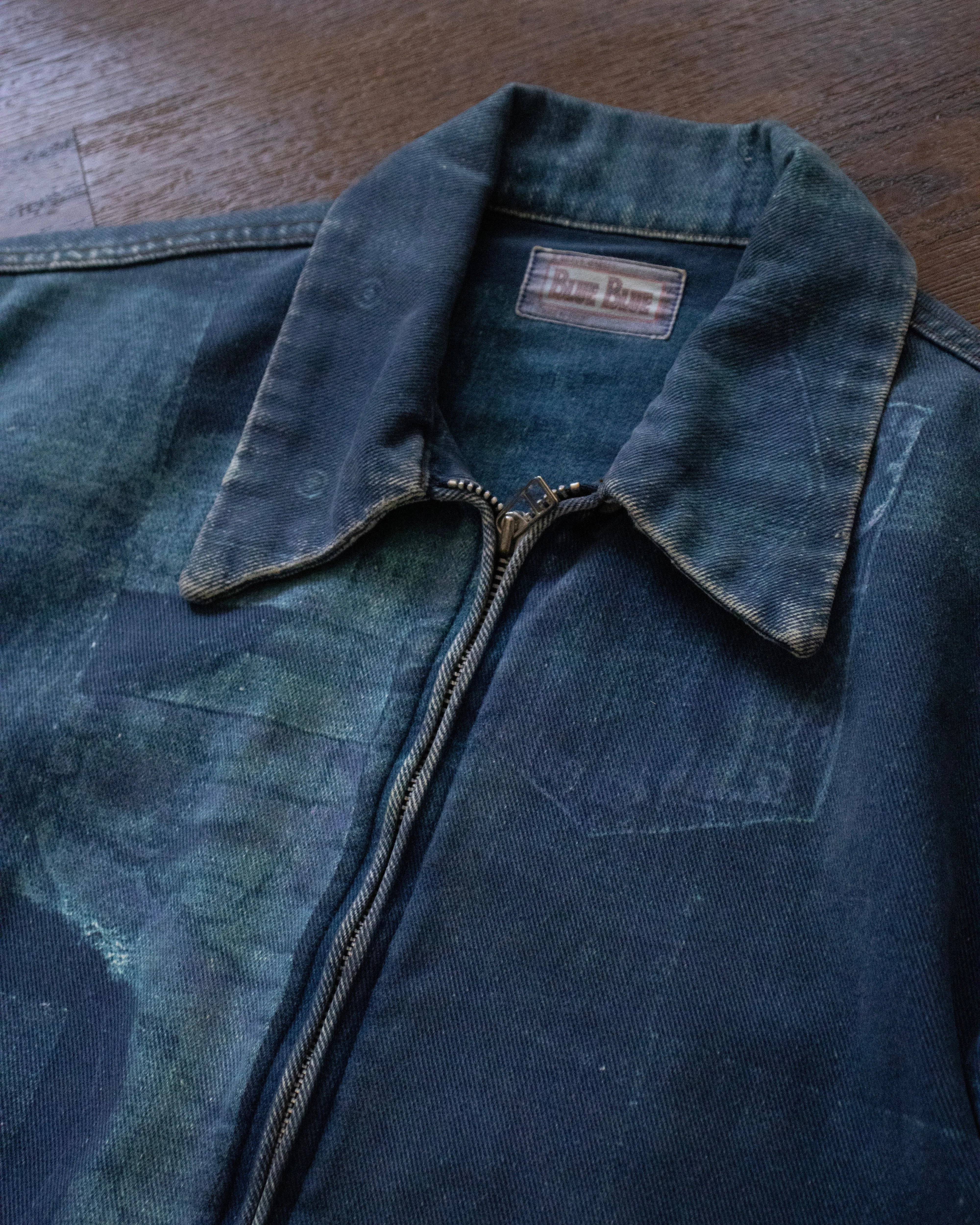 Japanese Repro Jacket, Blue Blue, Faded Denim Blue - M sold by Kiriko product image thumbnail 2
