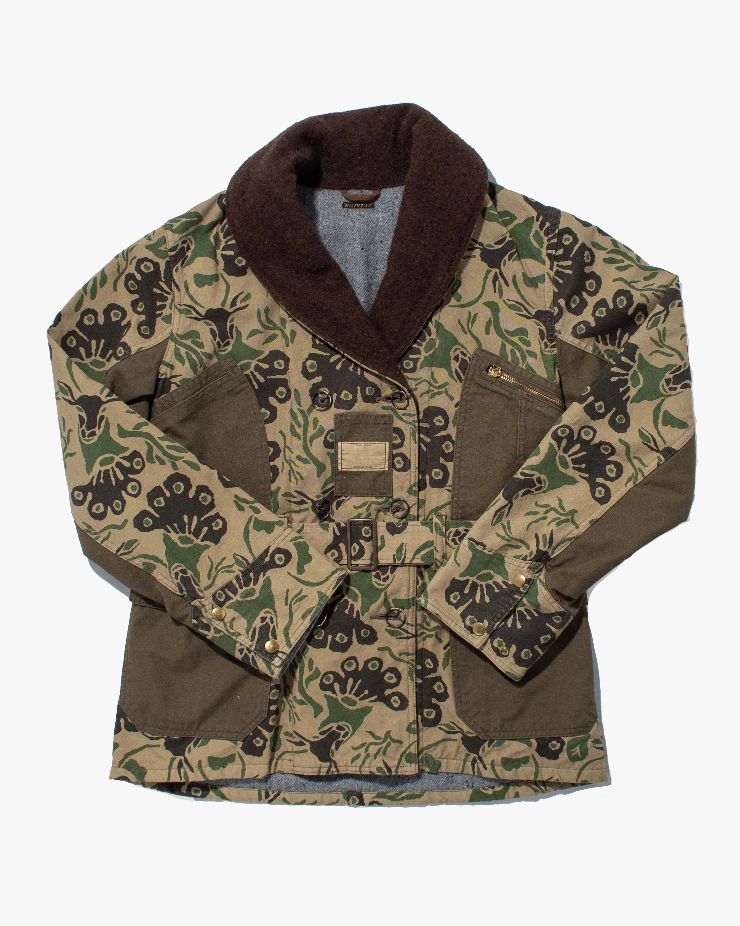 Japanese Repro Jacket, Kapital, Camo with Brown Accents - M sold by Kiriko