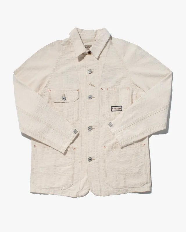 Japanese Repro Jacket, Pherrow's, White Textured - M sold by Kiriko