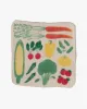Japanese Handkerchief, Quadrupled Layered Gauze, Musubi Organic, Vegetable Multi sold by Kiriko