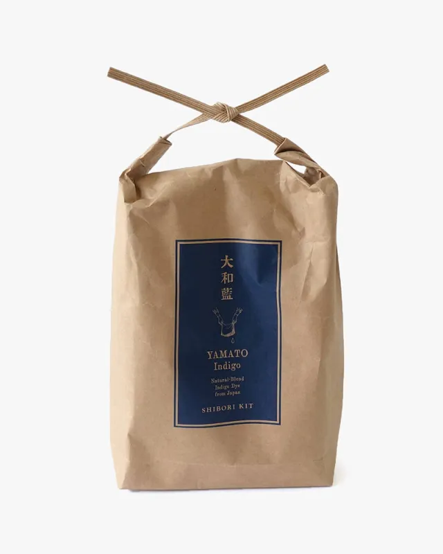 Curious Corners, Yamato Indigo Shibori Kit (Bandana + Tenugui) sold by Kiriko