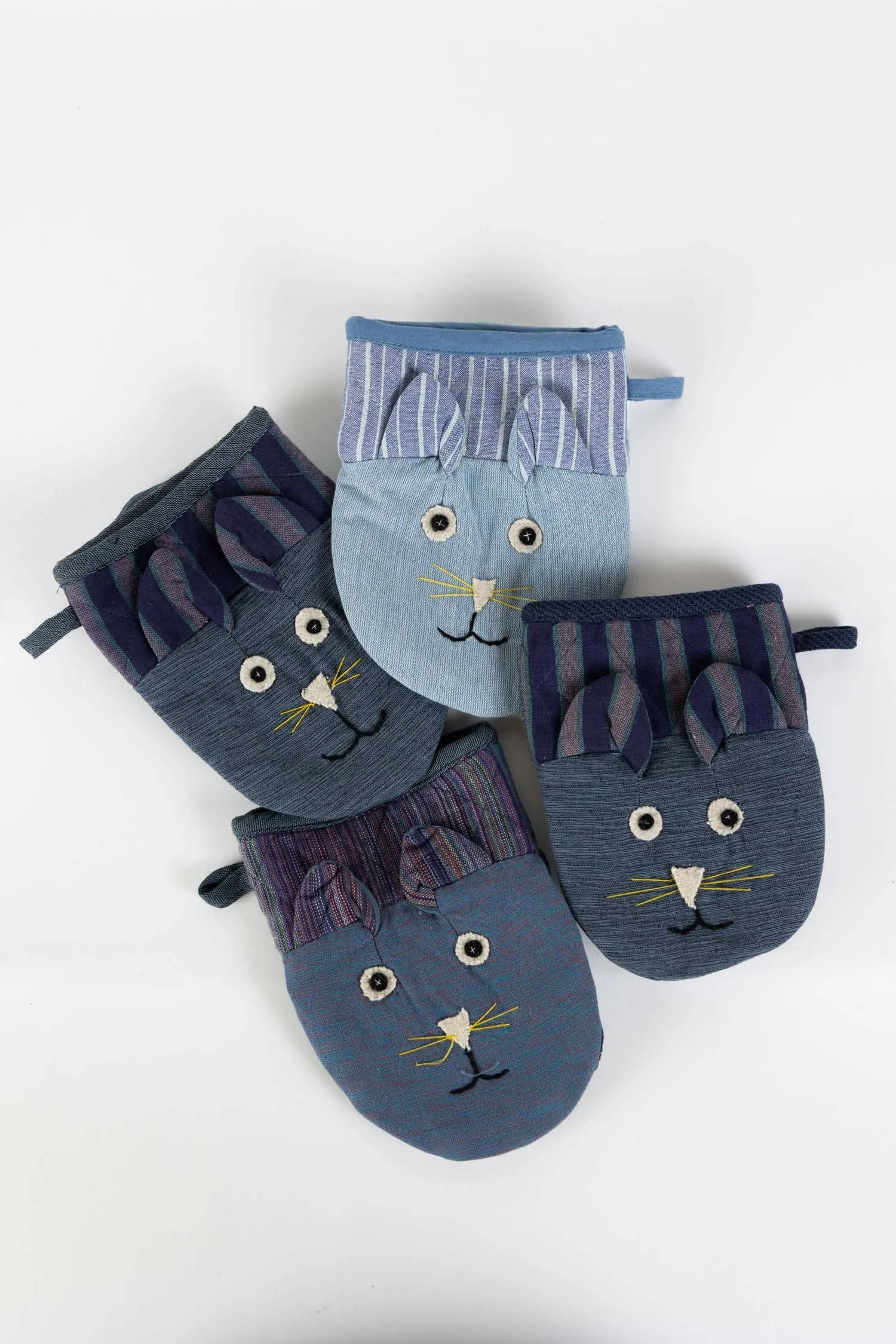 Ten Thousand Villages, Little Kitty Oven Mitts sold by Kiriko product image thumbnail 3