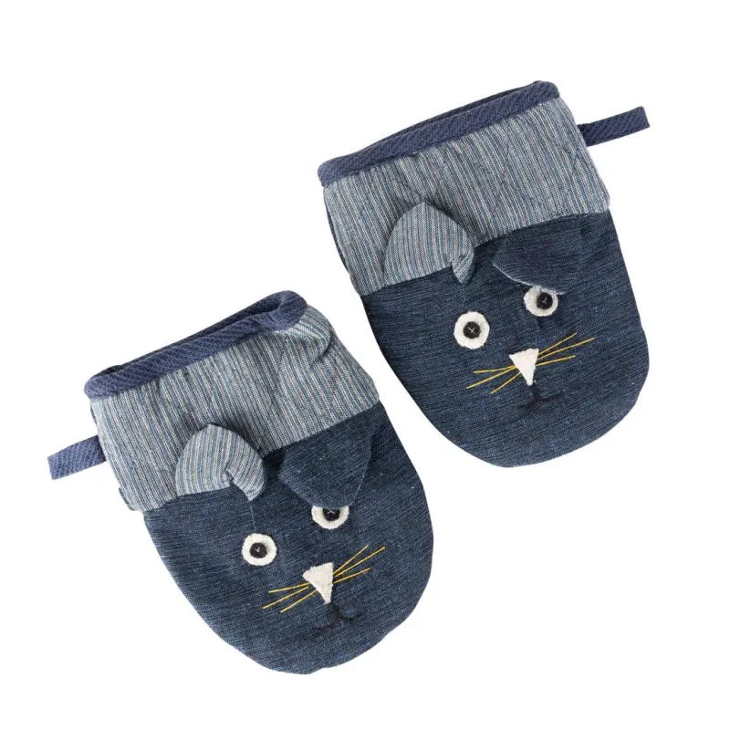 Ten Thousand Villages, Little Kitty Oven Mitts made by Kiriko