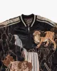 Japanese Repro Souvenir Jacket, Reversible, Black with Lion Dogs - XL sold by Kiriko