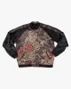 Japanese Repro Souvenir Jacket, Reversible, Black with Lion Dogs - XL sold by Kiriko