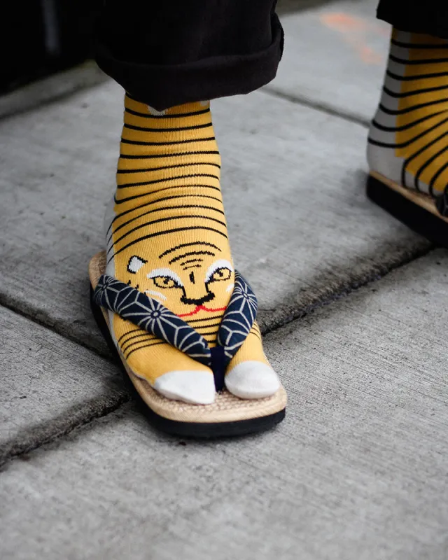 Tabi Socks, Tiger (M/L) sold by Kiriko