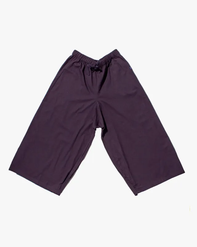 Wa-Modern Wide Drawstring Pants, Eggplant sold by Kiriko