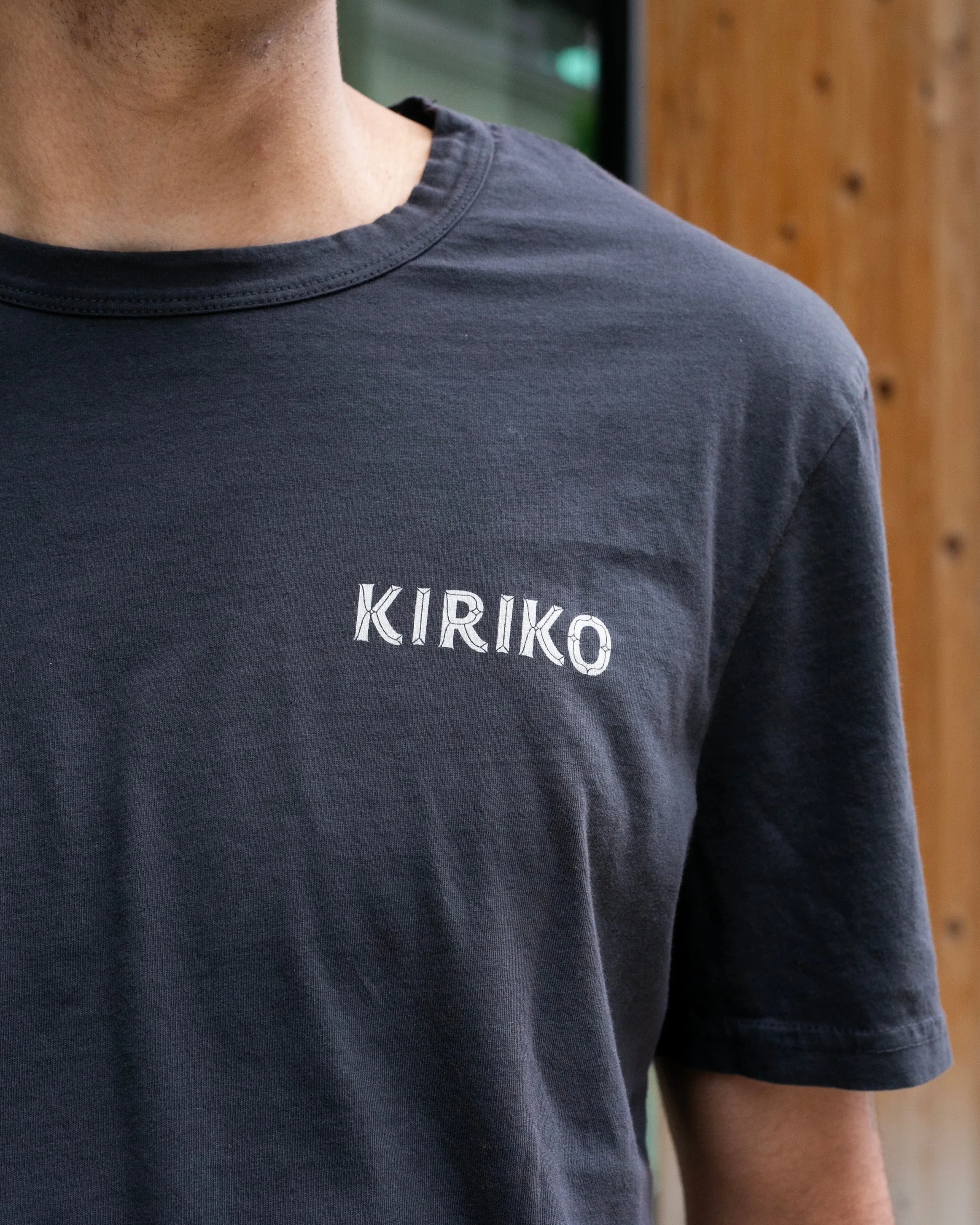 Kiriko Original Tee, 6 oz Cotton, Grey with Cool Grey Koi-Dragon sold by Kiriko product image thumbnail 3