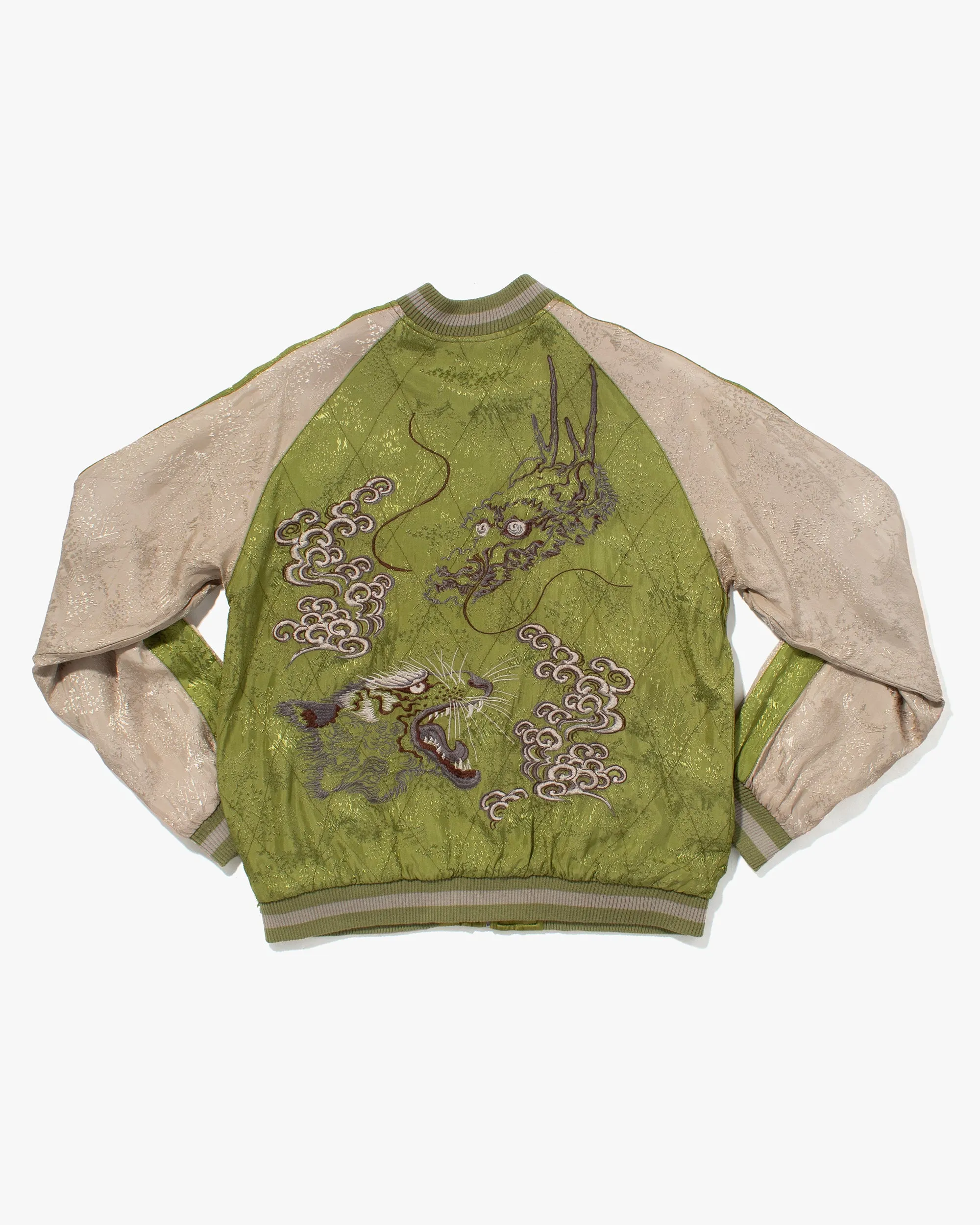 Japanese Repro Souvenir Jacket, Reversible, Green with Eagle - M sold by Kiriko product image thumbnail 3