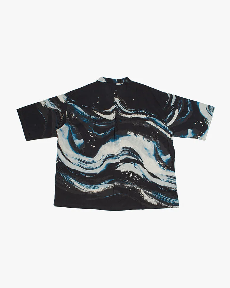 Wa-Modern, Short Sleeve Ripstop Button Up Shirt, Kon sold by Kiriko product image thumbnail 3