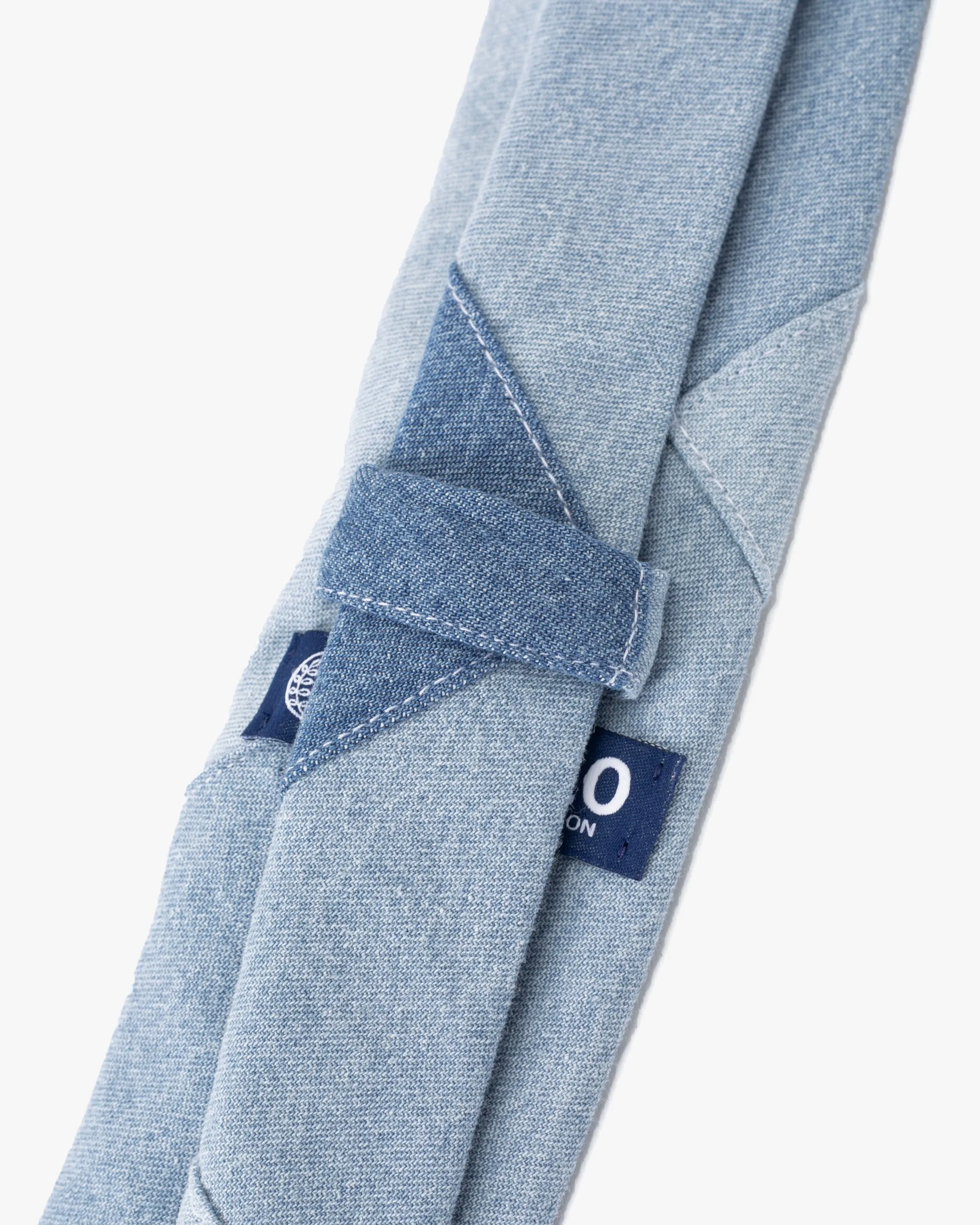 Kiriko Original Tie, Patchwork, Light Denim sold by Kiriko product image thumbnail 4