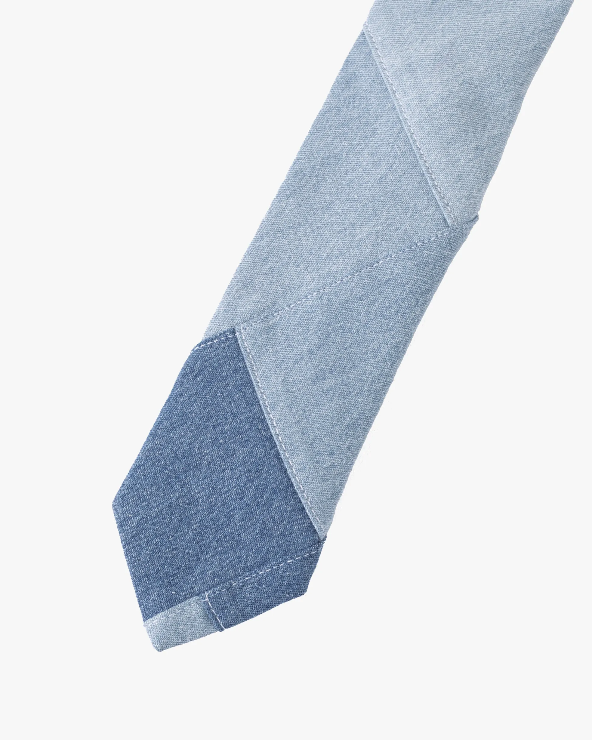 Kiriko Original Tie, Patchwork, Light Denim sold by Kiriko product image thumbnail 2