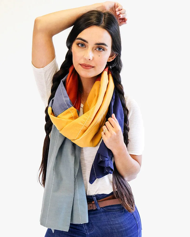 Anchal, Rainbow Straight Scarf sold by Kiriko product image thumbnail 4