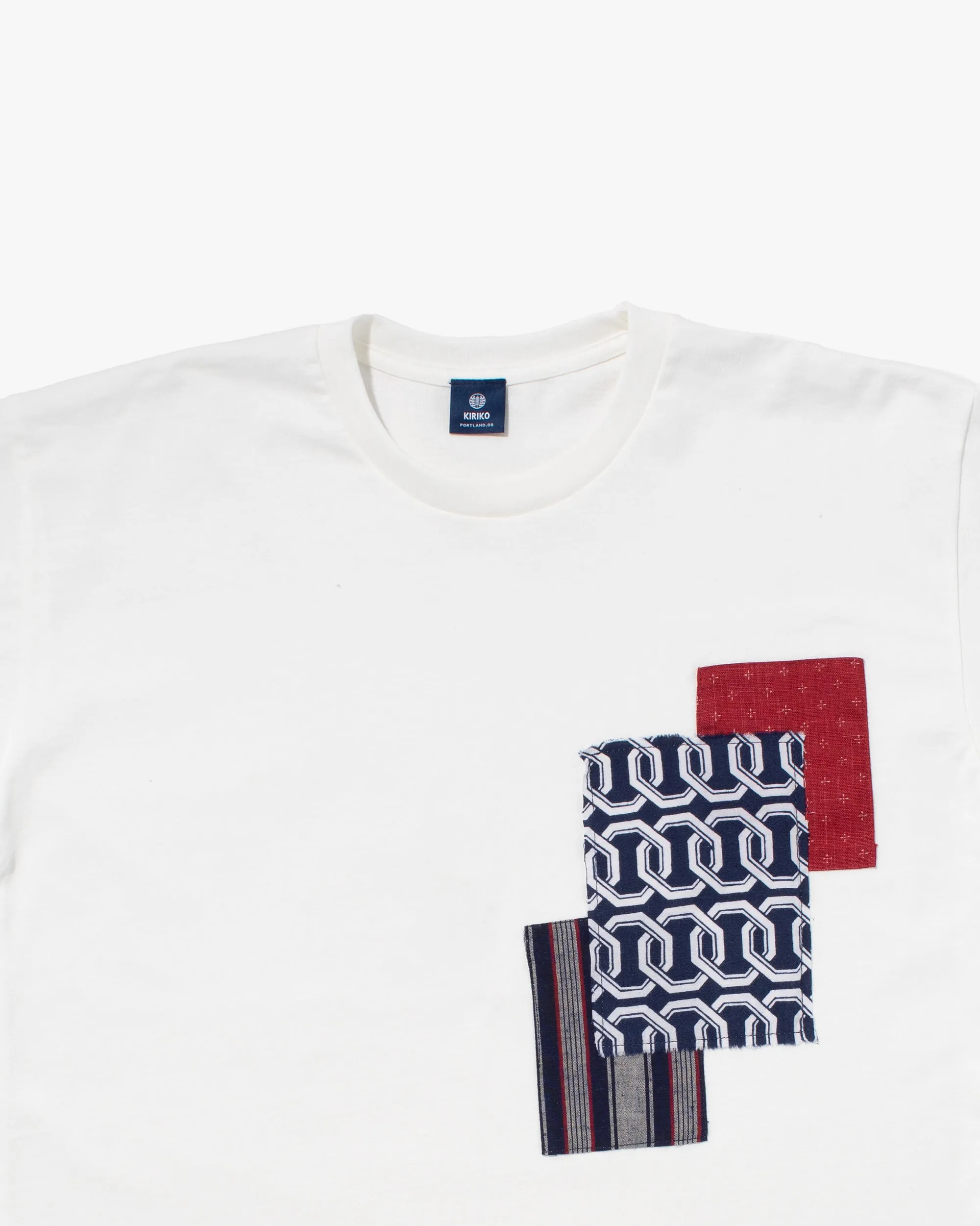 Kiriko Original Tee, 8 oz Cotton, Patched Tee, White sold by Kiriko product image thumbnail 2