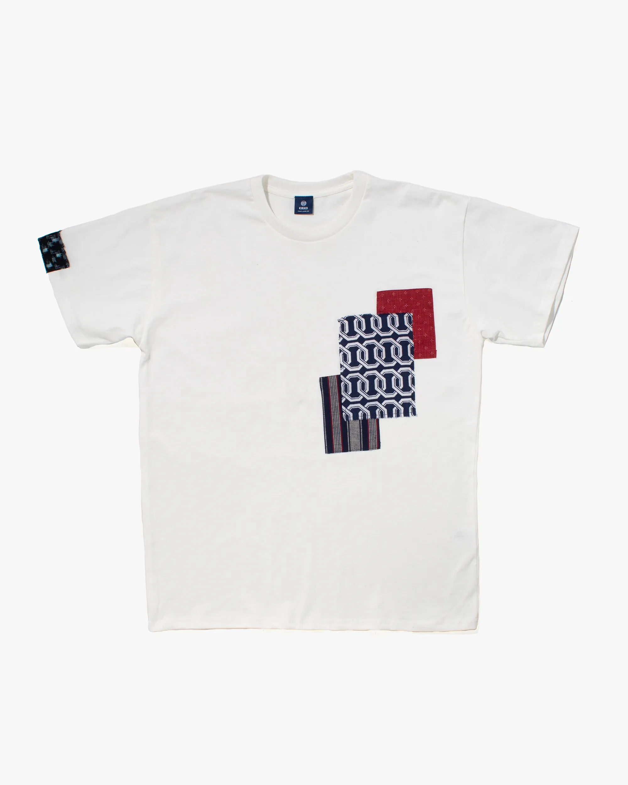 Kiriko Original Tee, 8 oz Cotton, Patched Tee, White sold by Kiriko