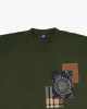 Kiriko Original Tee, 8 oz Cotton, Patched Tee, Green sold by Kiriko