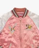 Japanese Repro Souvenir Jacket, Pink with Dragon - M sold by Kiriko