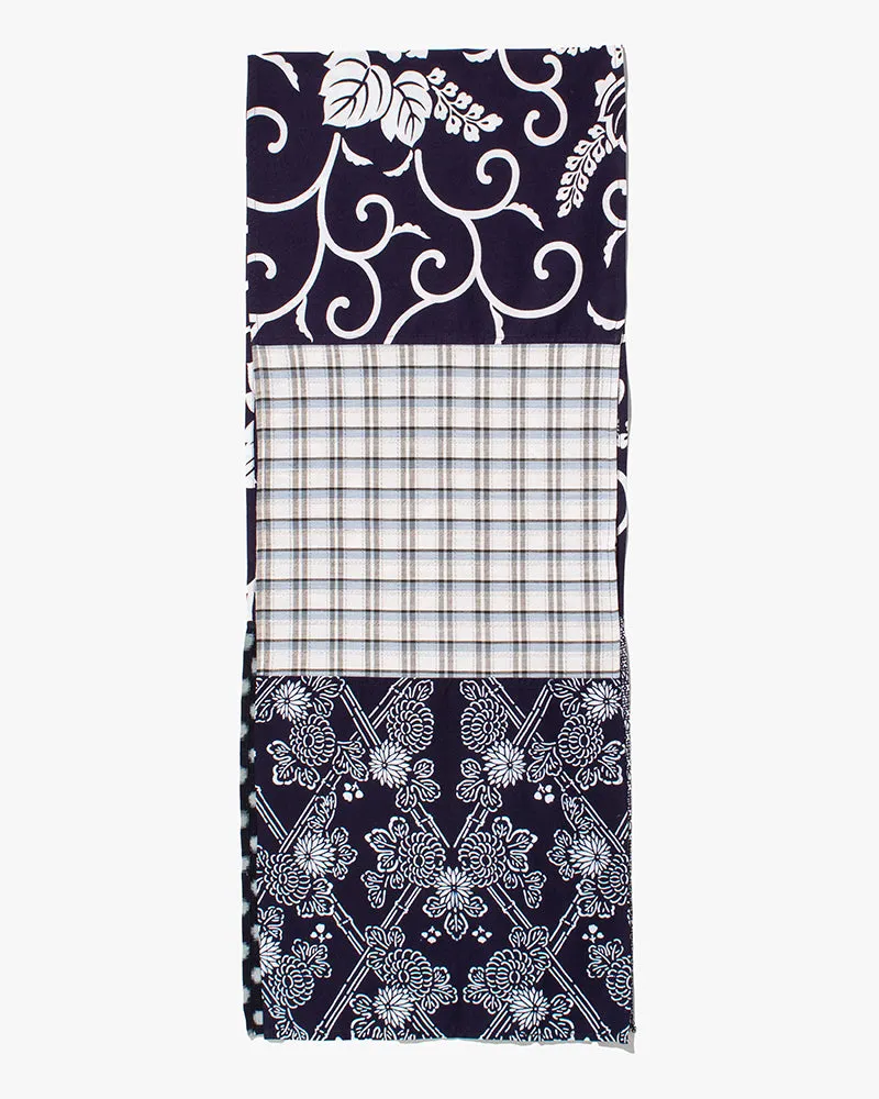 Kiriko Original Scarf, Patched Boro, Indigo, 27 sold by Kiriko product image thumbnail 2